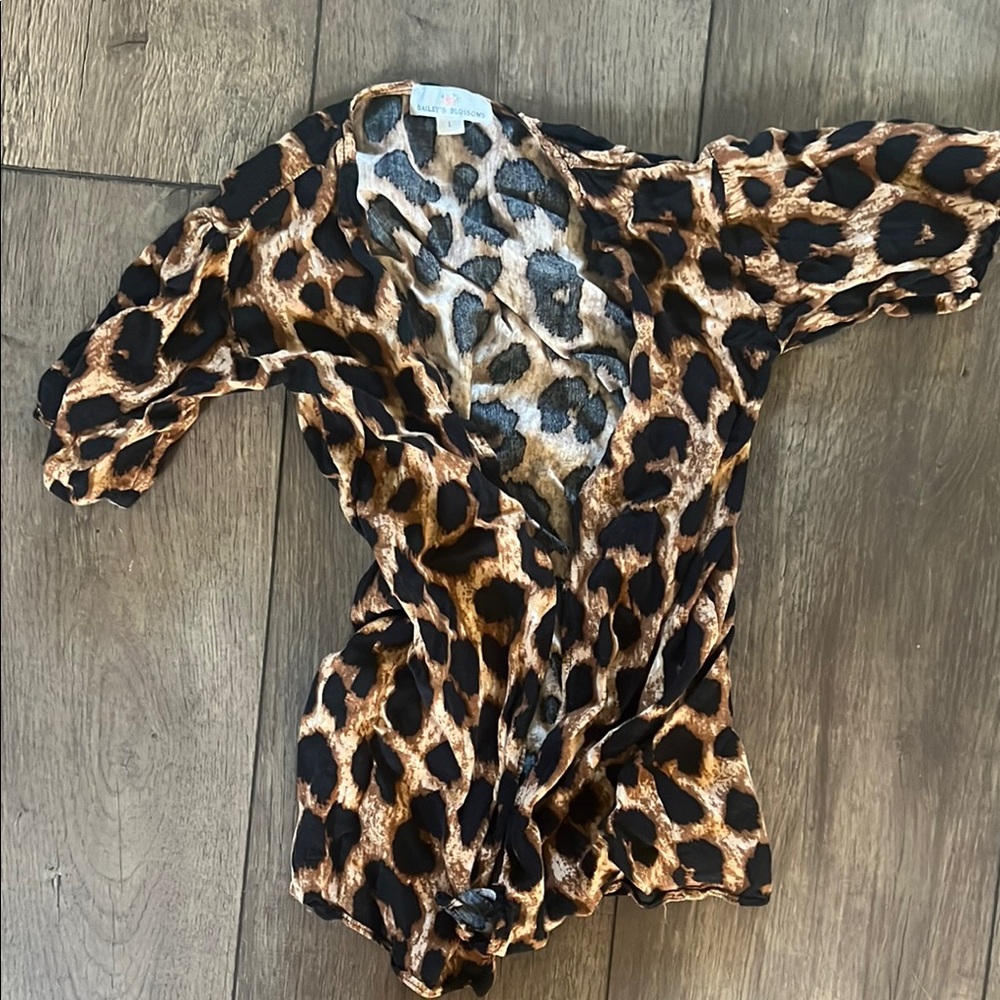Leopard Print Open Cardigan